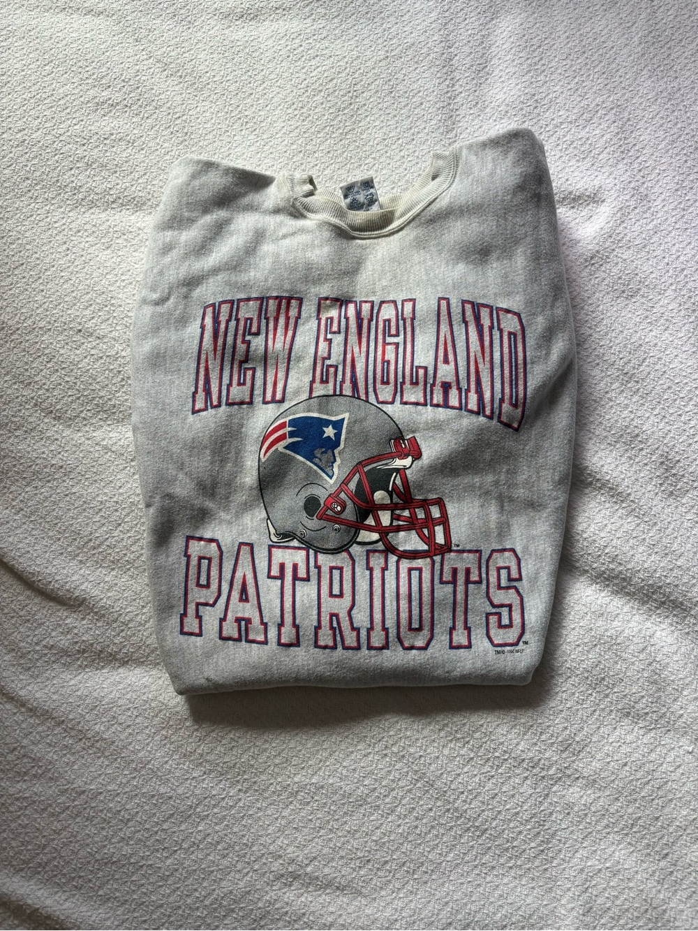 Vintage New England Patriots Grey Crewneck Sweatshirt